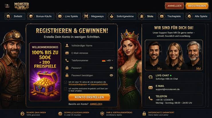 Αξιολόγηση Καζίνο MonsterWin
